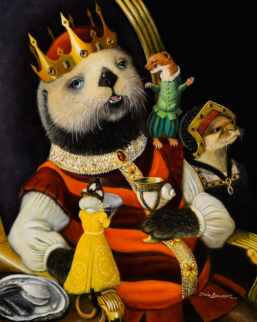 King Otto Bristleton III Otter King Print
