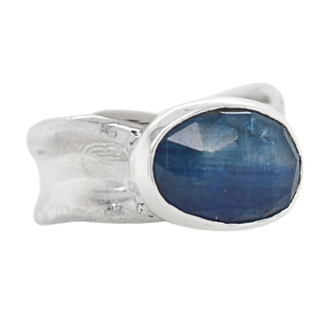 Kyanite Freeform Ripple Ring