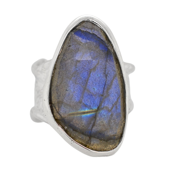 Labradorite Freeform Ripple Ring
