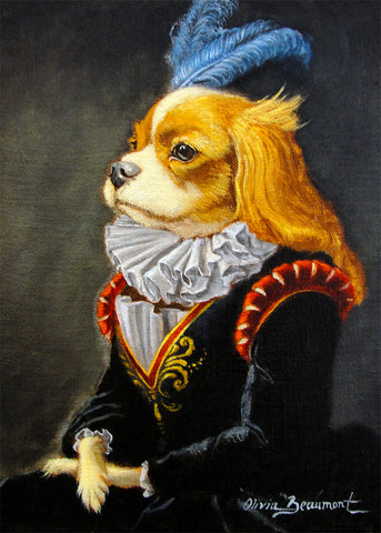 Lady O King Charles Cavalier Print