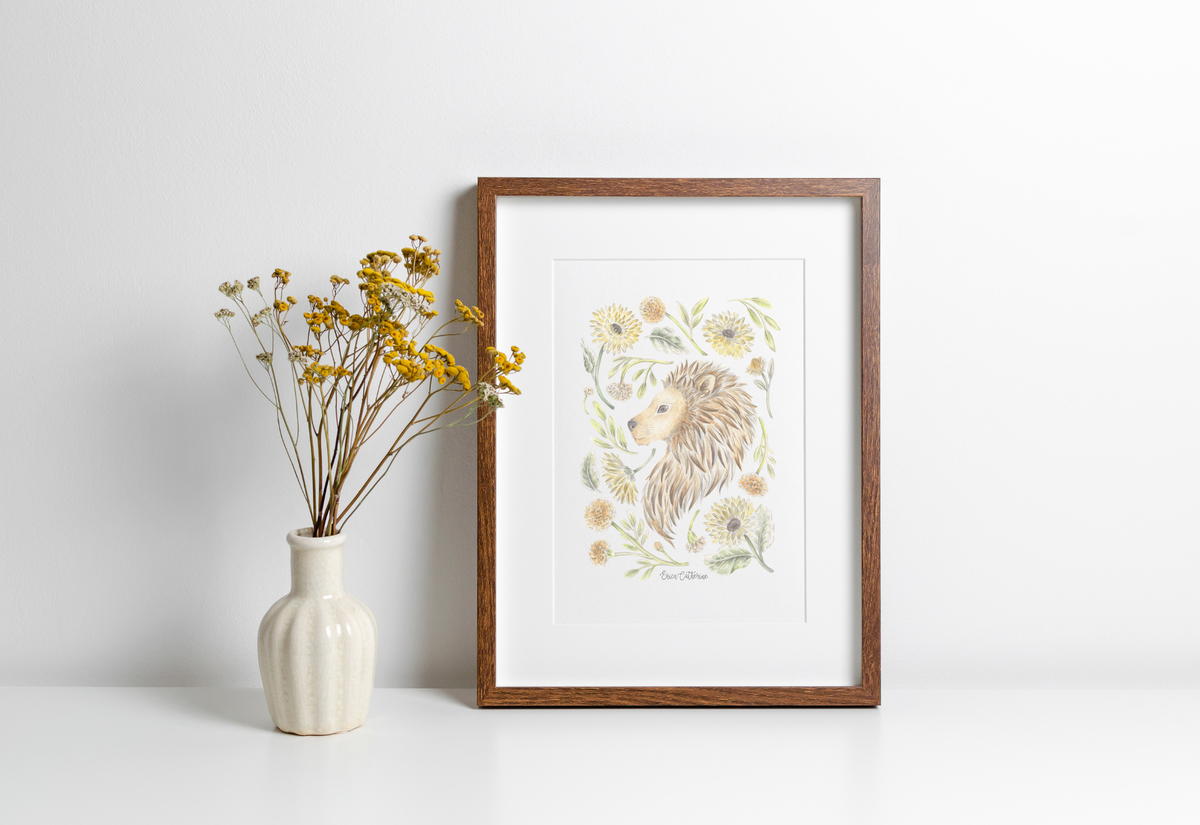 Leo Zodiac Sign Print
