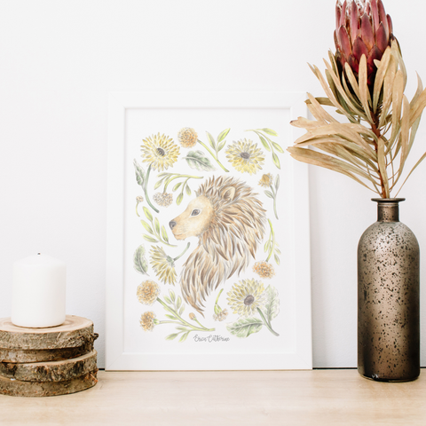 Leo Zodiac Sign Print