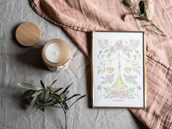 Libra Zodiac Sign Print