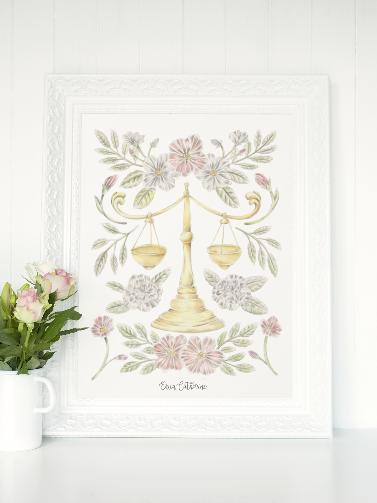 Libra Zodiac Sign Print