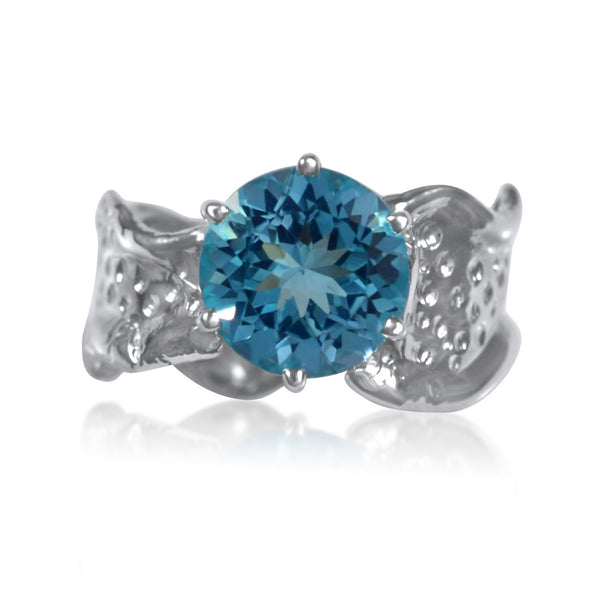 London Blue Topaz Waterfall Ring