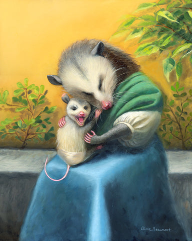 Madonna & Child Opossum Print