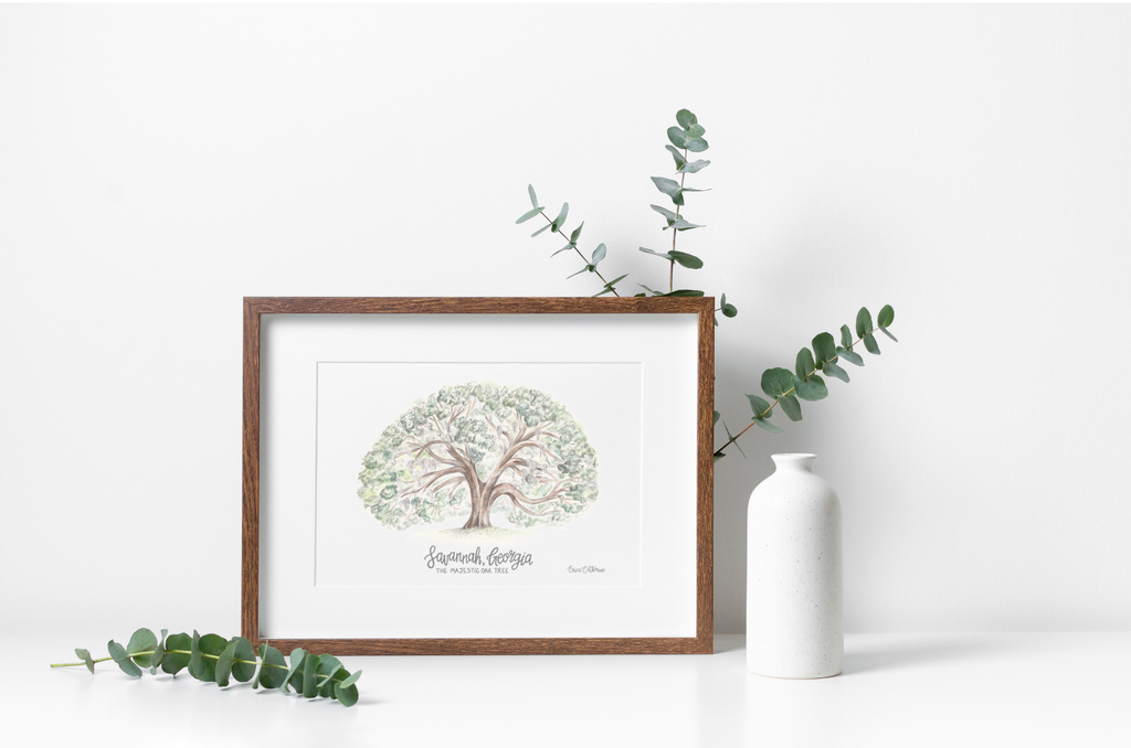 Majestic Oak Tree Print