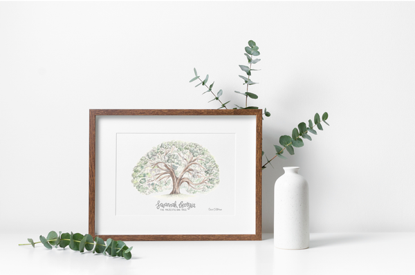 Majestic Oak Tree Print