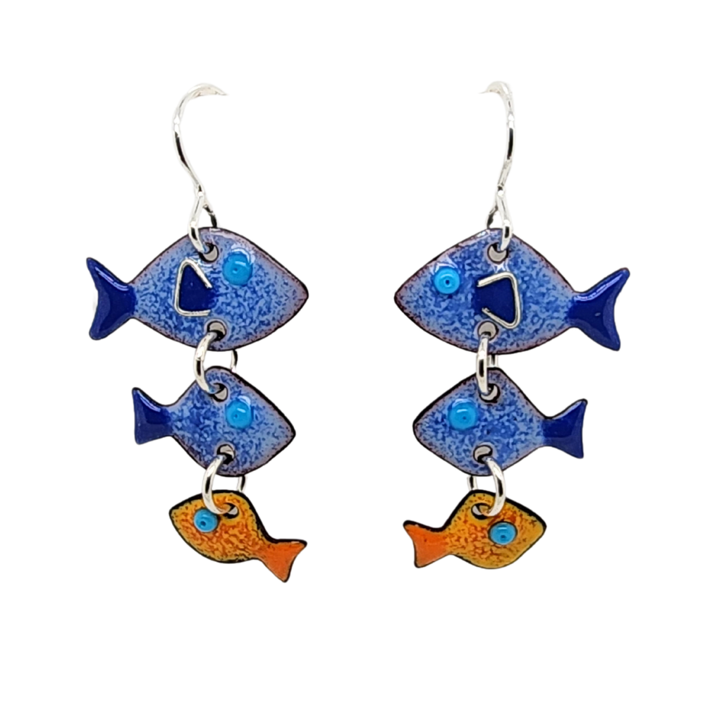 Make Waves 3 Fish Earrings