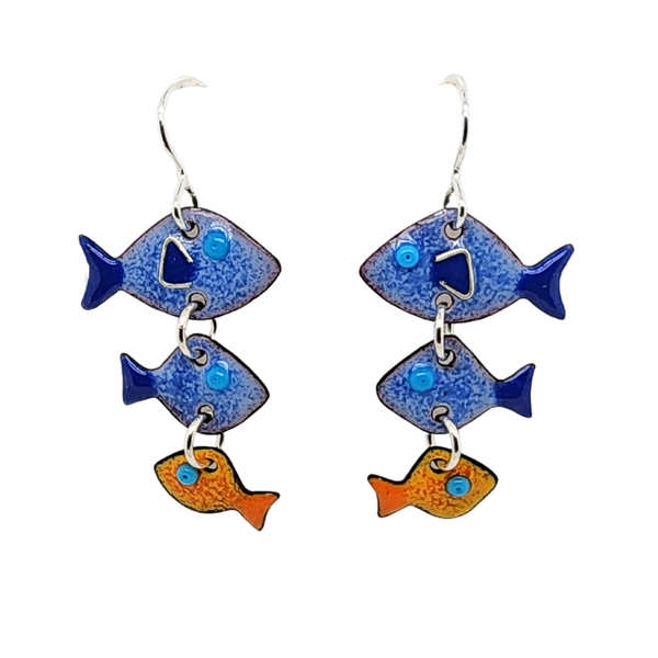 Make Waves 3 Fish Earrings