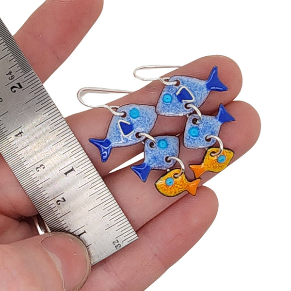 Make Waves 3 Fish Earrings