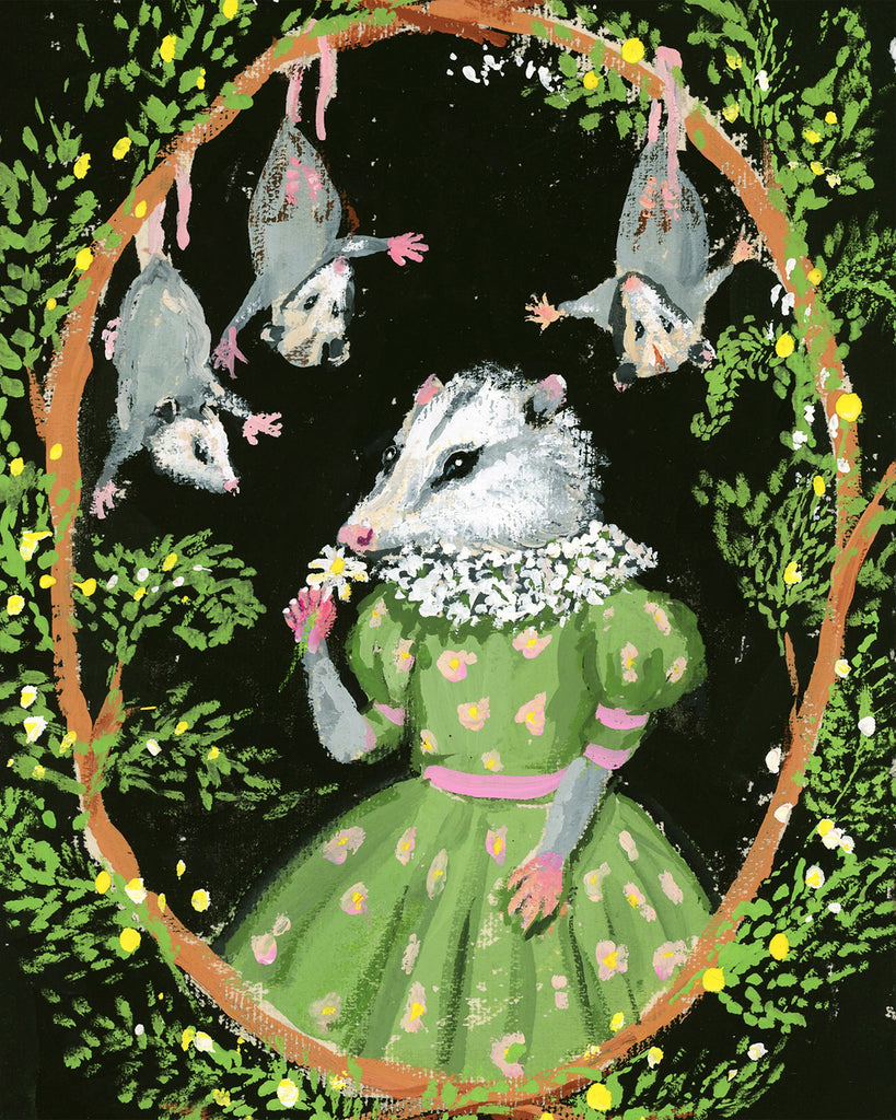 Mama Sage Opossum Print