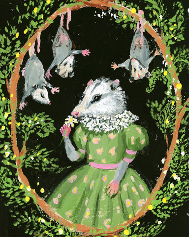 Mama Sage Opossum Print