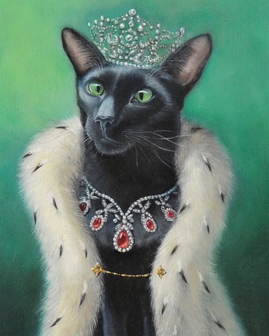 Midori Queen Cat Print