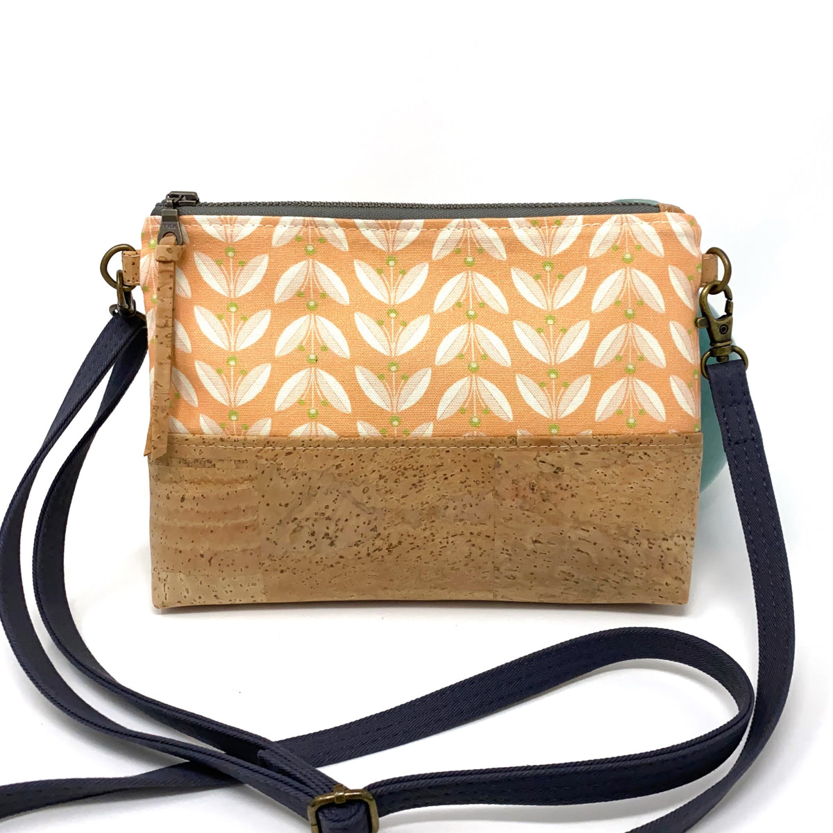 Mini Crossbody, Fabric & Cork