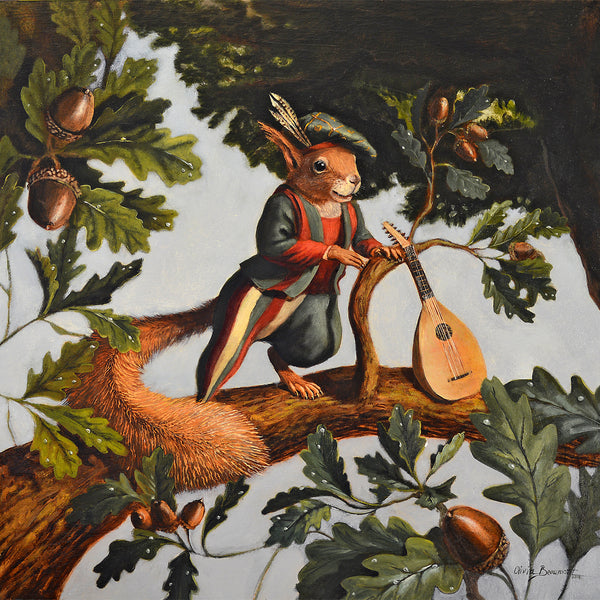 Minstrel Squirrel Print