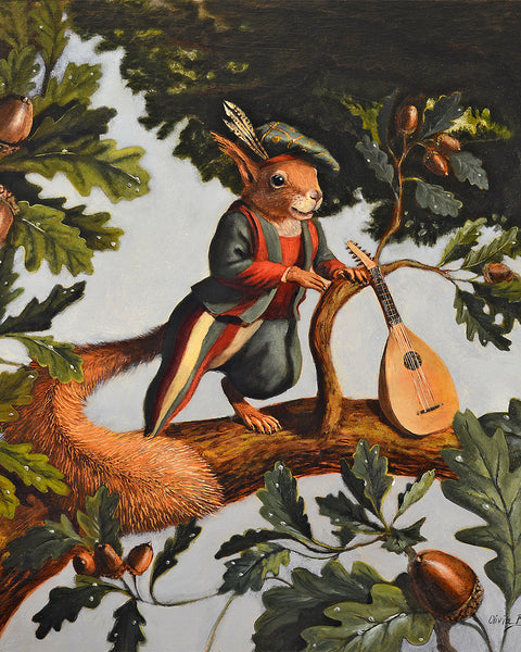 Minstrel Squirrel Print