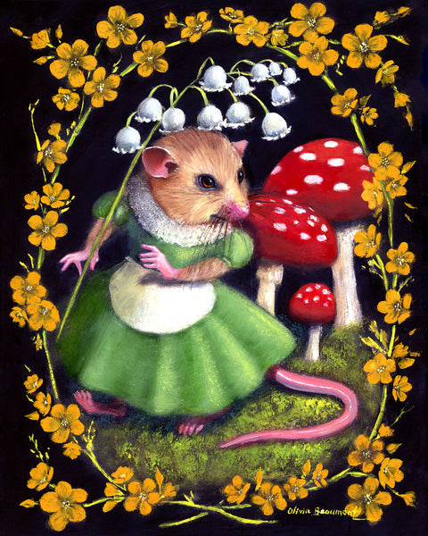 Miss Marigold Mouse Print
