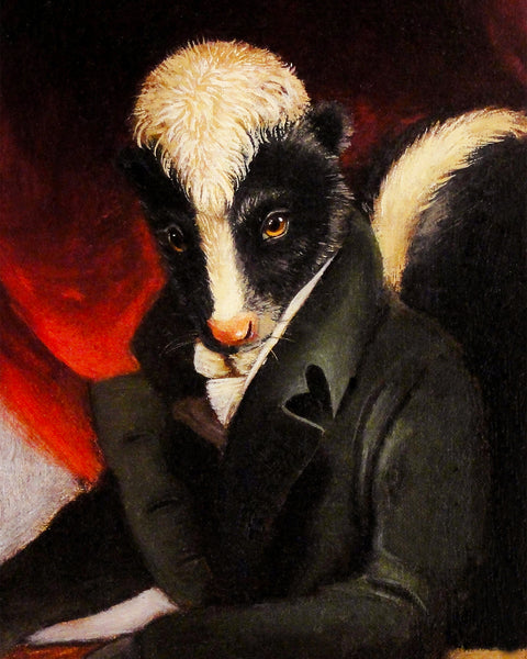Mr Spebbington Skunk Print