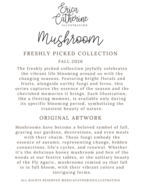 Mushroom Original Artwork