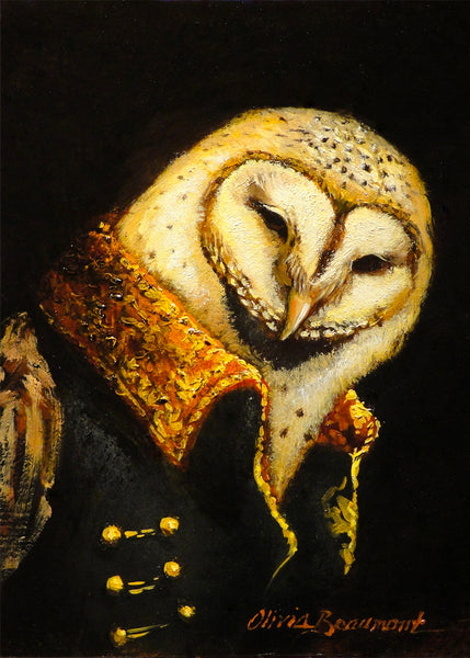 Night Sentry Barn Owl Print