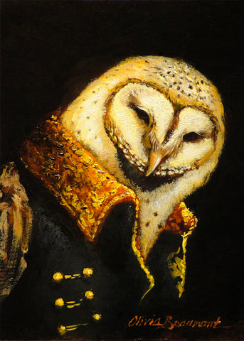 Night Sentry Barn Owl Print