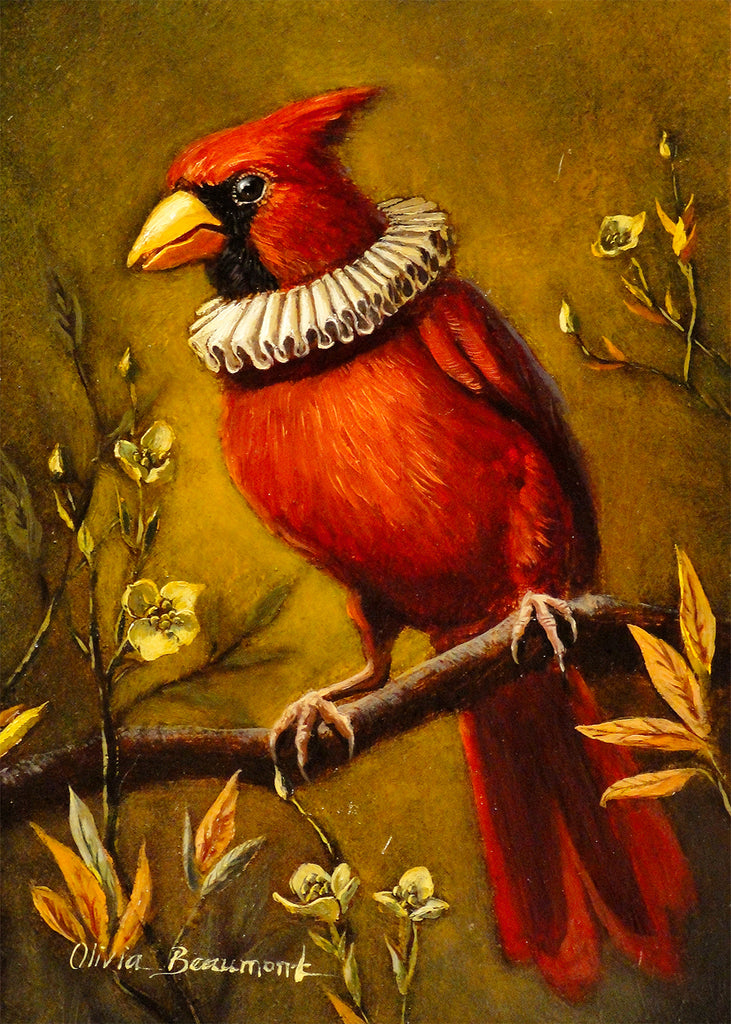 Noble Bunting Cardinal Print
