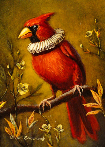 Noble Bunting Cardinal Print