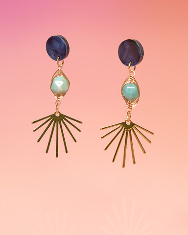 Ofelia Three Tier Dangle Earrings