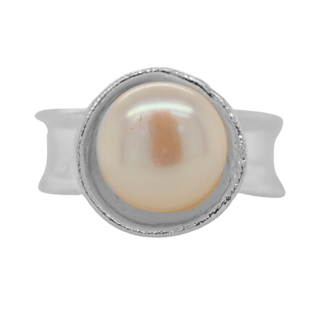 Pearl Ripple Ring