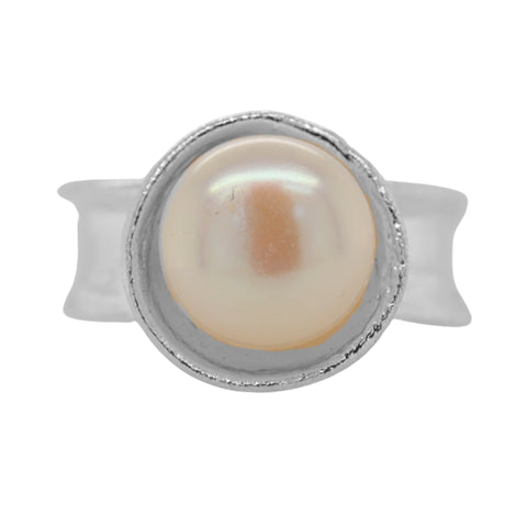 Pearl Ripple Ring