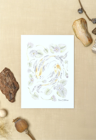 Pisces Zodiac Sign Print