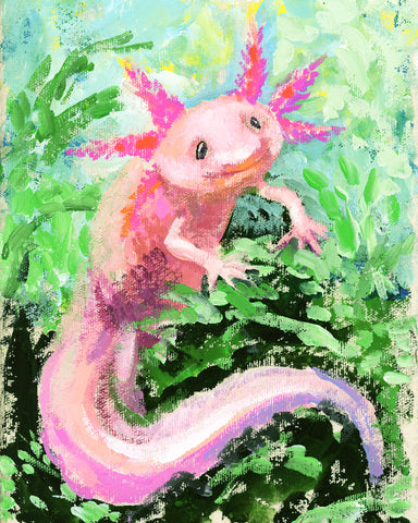 Pixie Axolotl Print