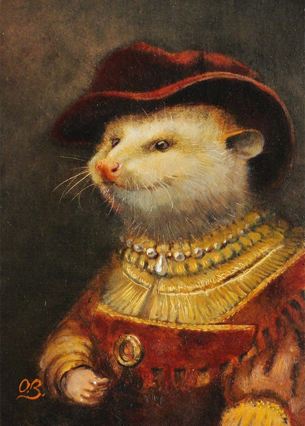 Pleasant Young Gallant Opossom Print