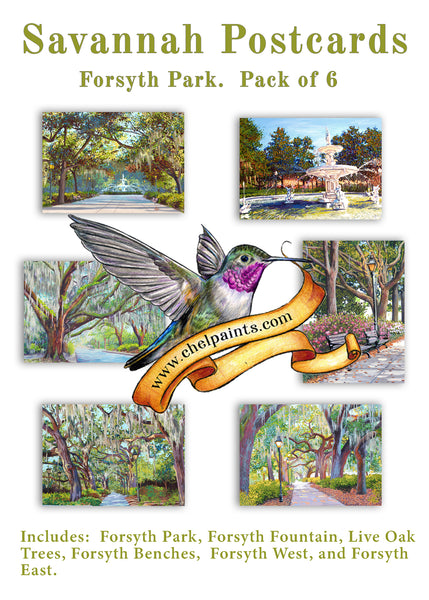 Postcard Pack Forsyth Park