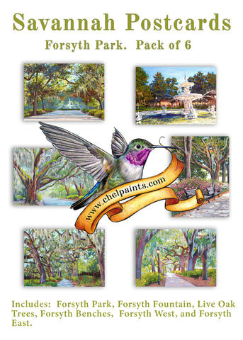 Postcard Pack Forsyth Park