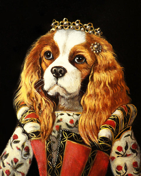 Princessa King Charles Cavalier Print
