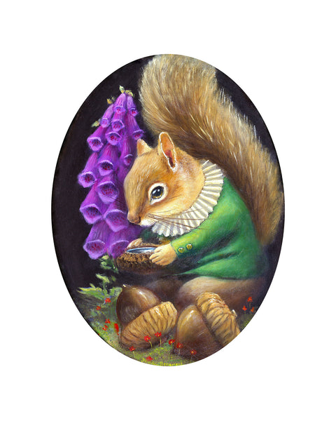 Quincey Woodward Squirrel Print