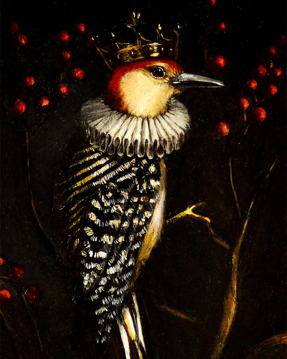 Ruby Emperor Woodpecker Print