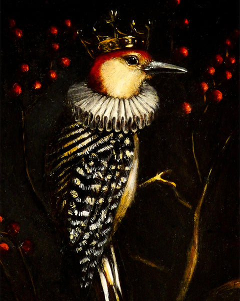 Ruby Emperor Woodpecker Print