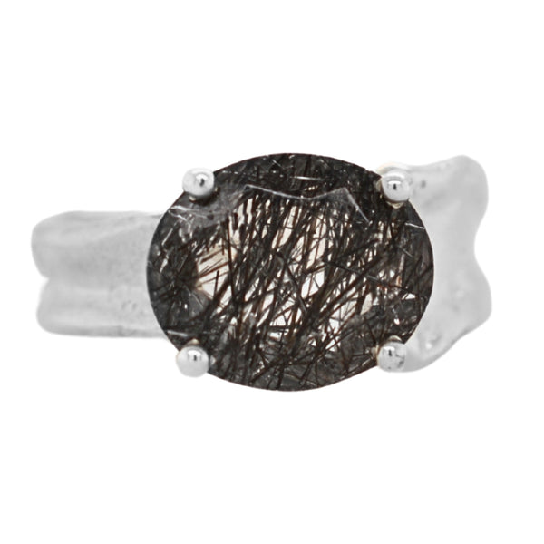 Rutilated Quartz Sunlit Path Ring
