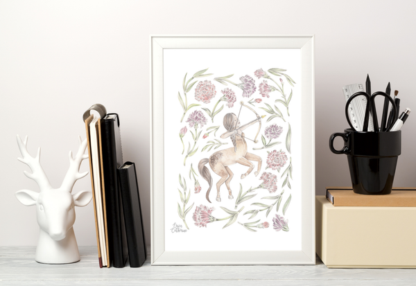 Sagittarius Zodiac Sign Print