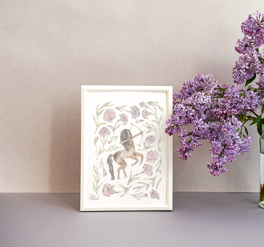 Sagittarius Zodiac Sign Print