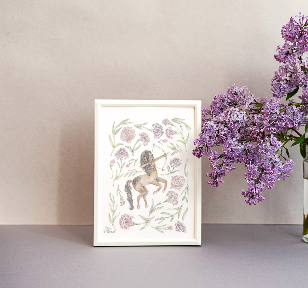 Sagittarius Zodiac Sign Print