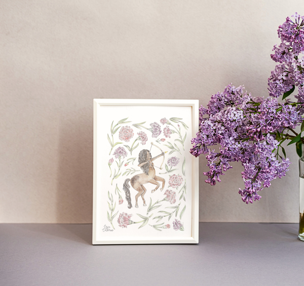 Sagittarius Zodiac Sign Print