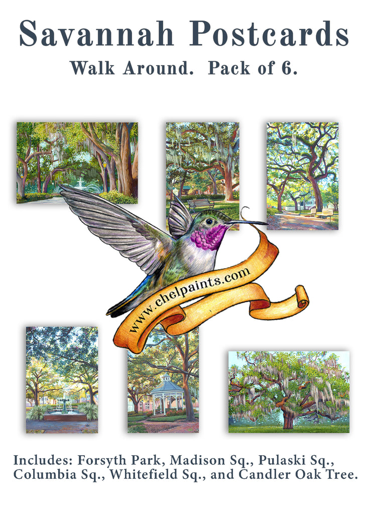 Postcard Pack Savannah Walk Around