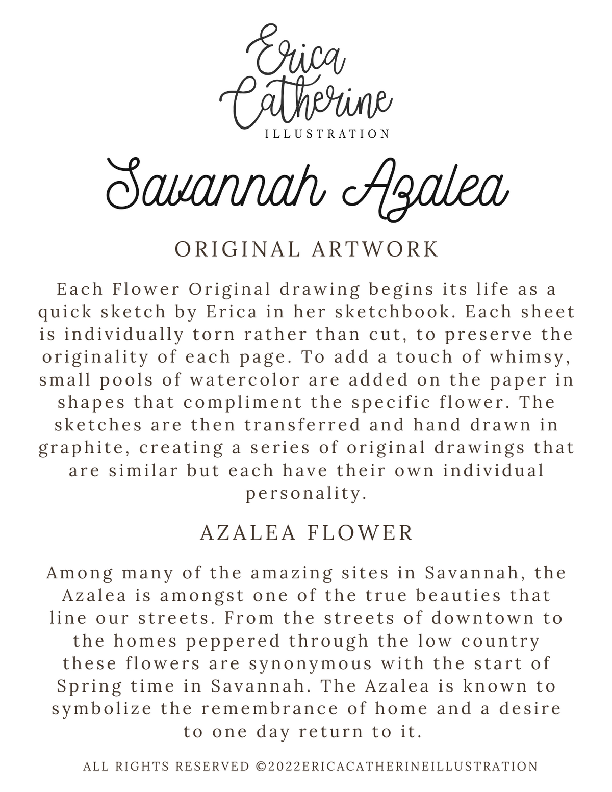Savannah Azalea Original Artwork