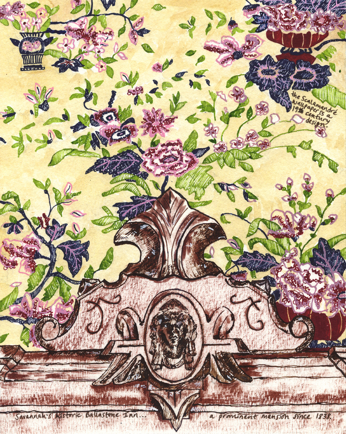 Scalamandré Wallpaper, Ballastone Inn