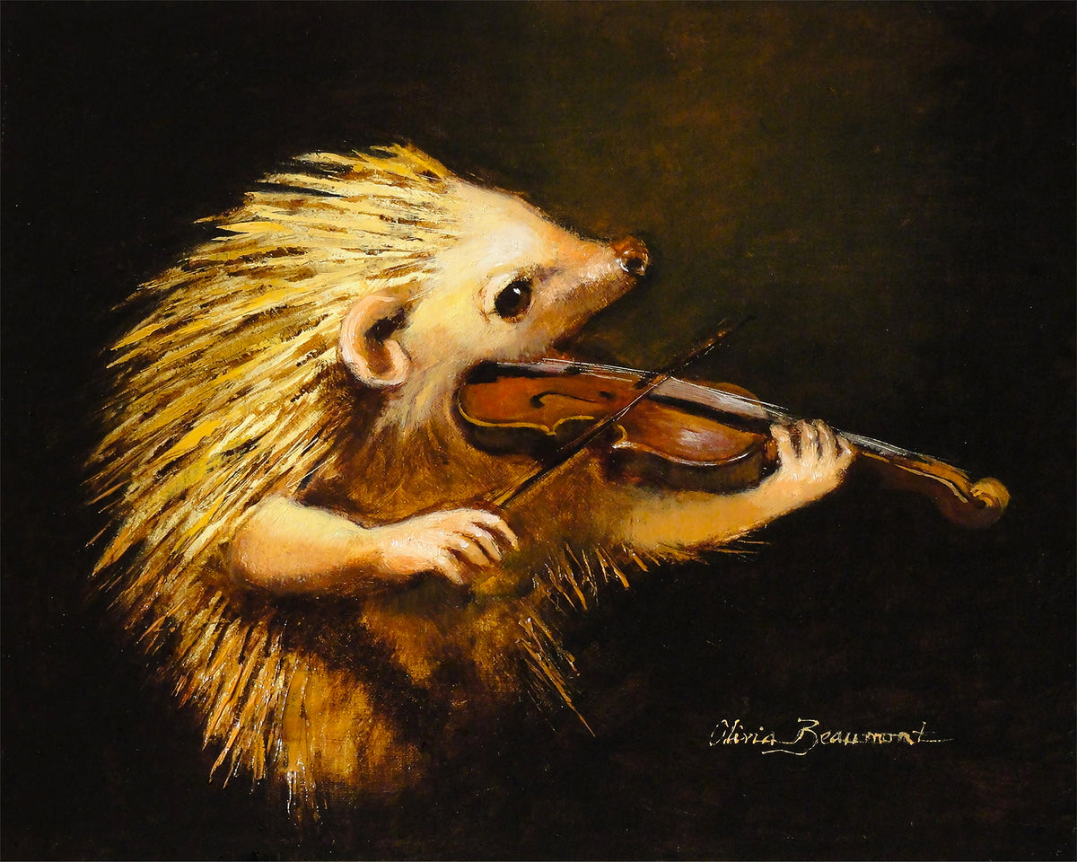 Serenade Hedgehog Print