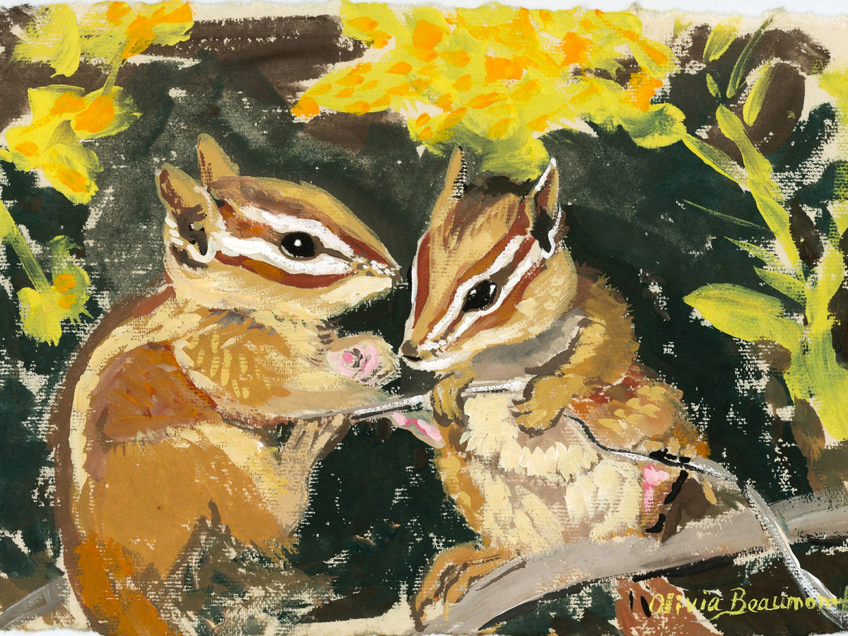 Sharing is Caring Chipmunks Print